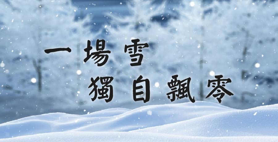 李世榮 | 一場雪 獨自飄零