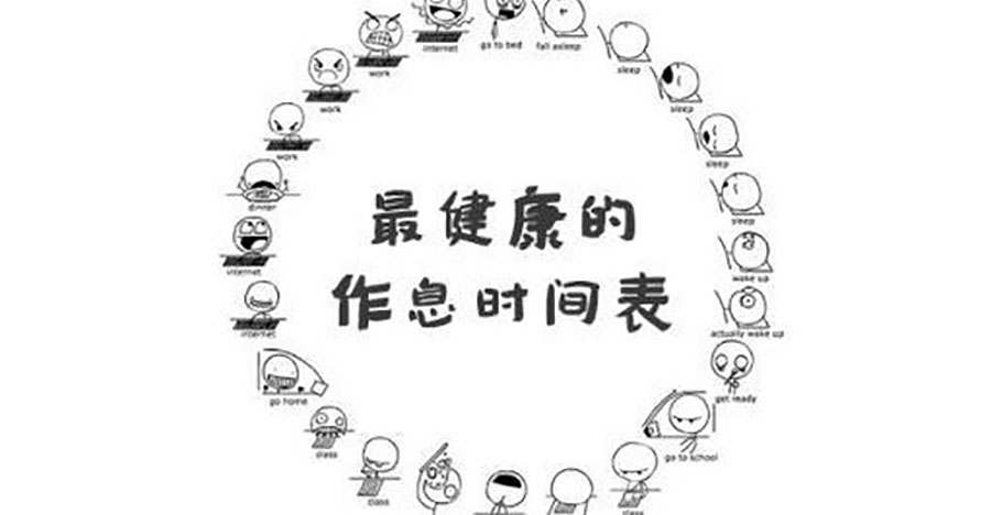 健康生活時間表